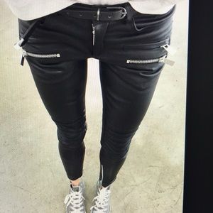 Anine Bing Moto leather pants